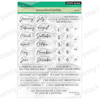 Penny Black Personalized Birthday Clear Stamp and Die Set image 1