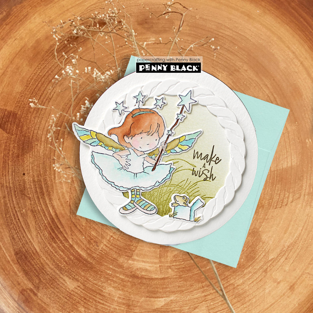 Penny Black Pixie Dust Clear Stamps 31-216 make a wish