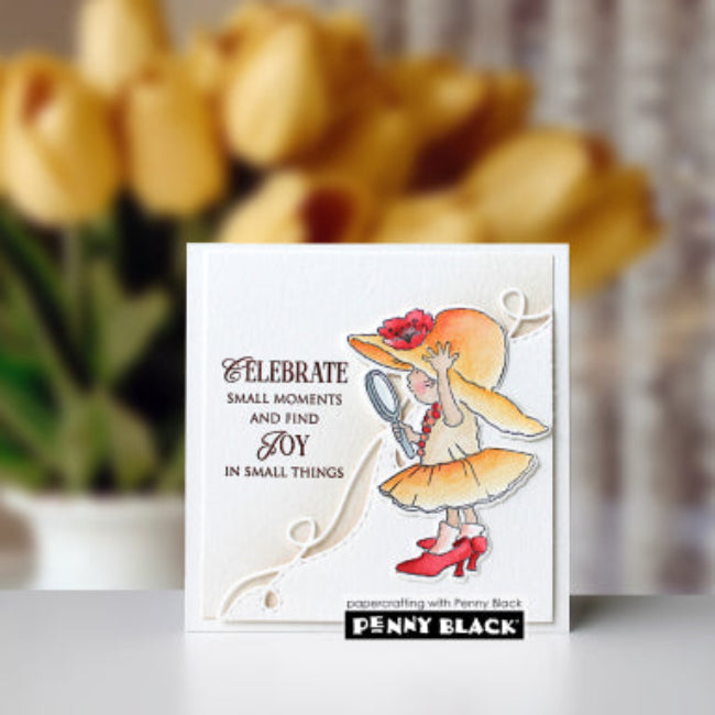 Penny Black Play All Day Clear Stamps 31-219 orange hat