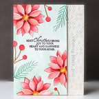 Penny Black Poinsettia Clear Stamp and Die Set christmas