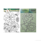 Penny Black Poinsettia Wishes Clear Stamp and Die Set