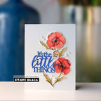 Penny Black Poppies Clear Stamp and Die Set for you