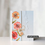 Penny Black Poppies Clear Stamp and Die Set hello