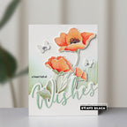Penny Black Poppy Promise Clear Stamps 31-196 butterflies