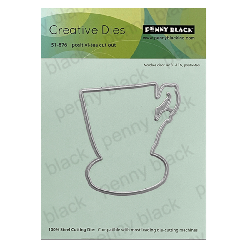 Penny Black Positivi-Tea Clear Stamp and Die Set image 2