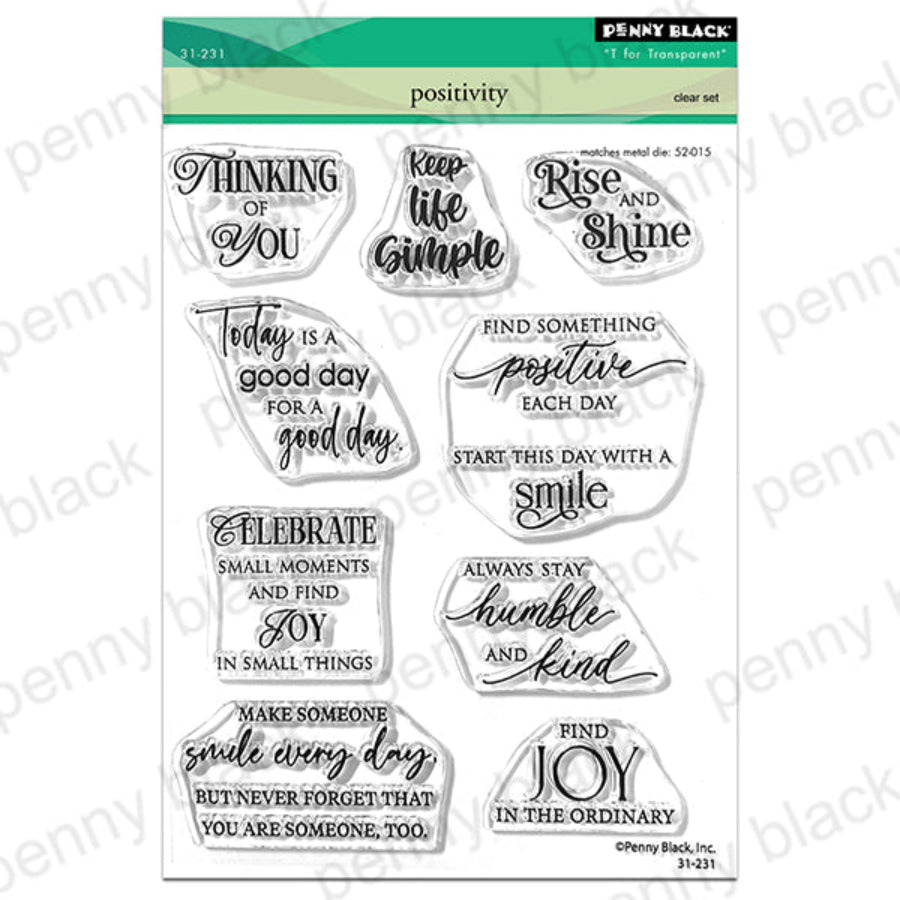 Penny Black Positivity Clear Stamps 31-231