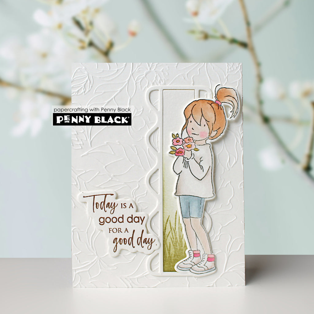Penny Black Positivity Clear Stamps 31-231 flower bunch