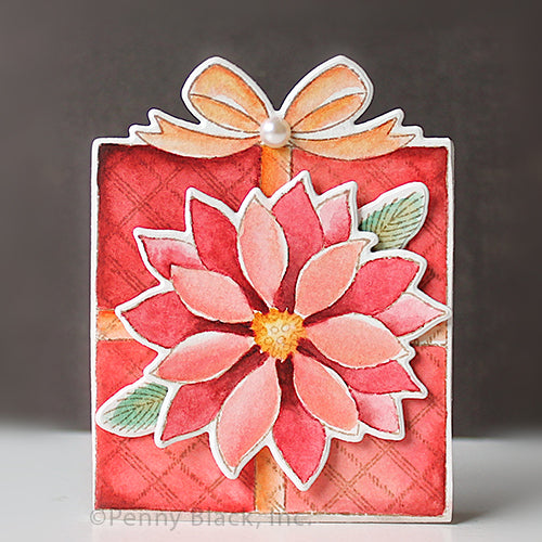 Penny Black Present Clear Stamp and Die Set flower