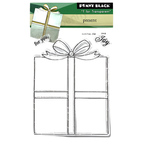 Penny Black Present Clear Stamp and Die Set product image 1