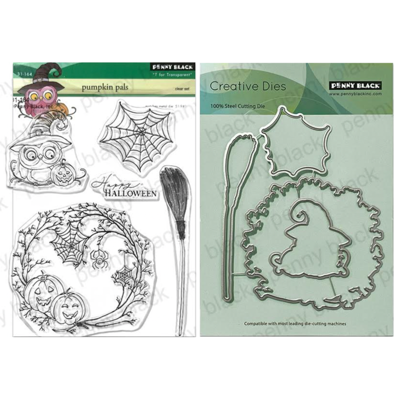 Penny Black Pumpkin Pals Clear Stamp and Die Set