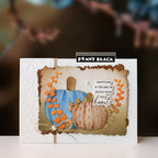Penny Black Pumpkin Stitch Creative Metal Dies 52-064 blue pumpkin card