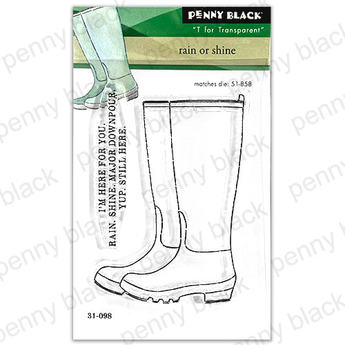 Penny Black Rain Or Shine Clear Stamps 31-098