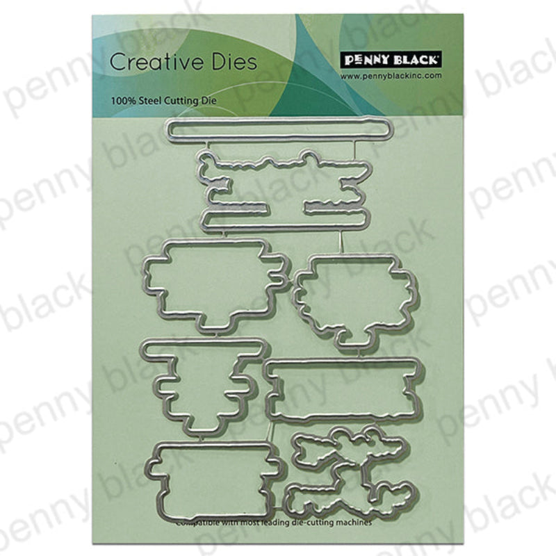 Penny Black Resilient Beliefs Clear Stamp and Die Set image 2