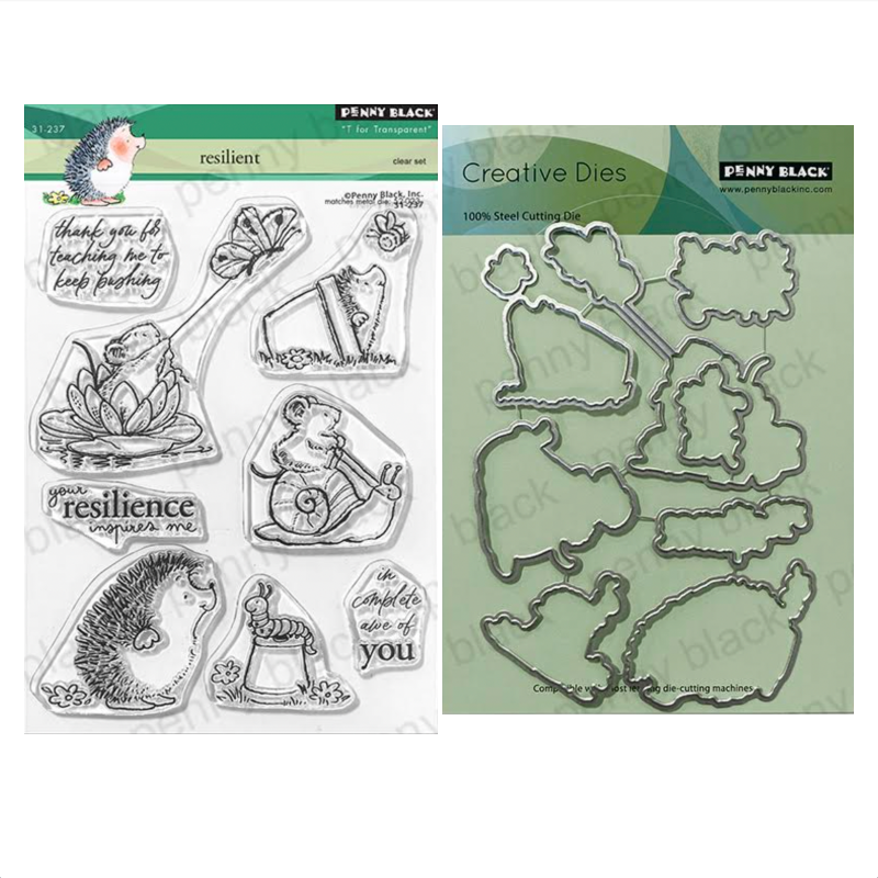Penny Black Resilient Clear Stamp and Die Set