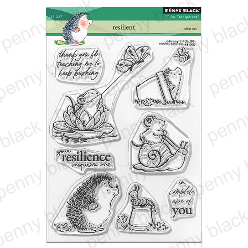 Penny Black Resilient Clear Stamp and Die Set image 1