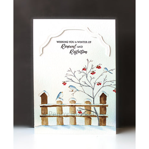 Penny Black Resting Picket Cling Stamp 40-940 fence
