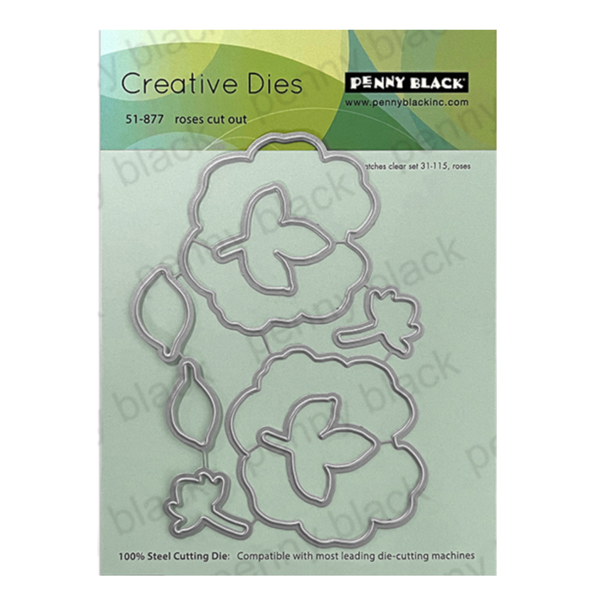 Penny Black Roses Cut Out Dies 51-877