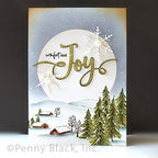 Penny Black Rural Winter Cling Stamp 40-944 full moon