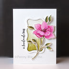 Penny Black Sending Blooms Clear Stamp and Die Set pink