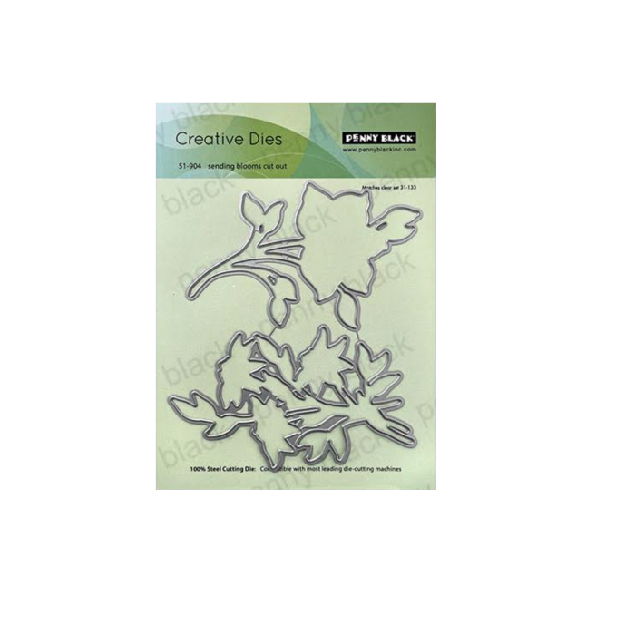 Penny Black Sending Blooms Clear Stamp and Die Set product image 