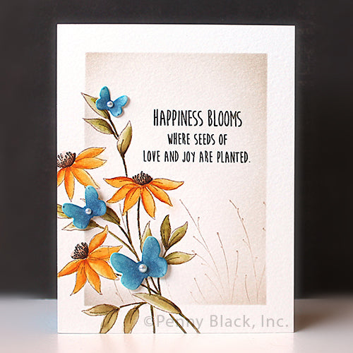 Penny Black Sending Blooms Clear Stamps 31-133 butterflies