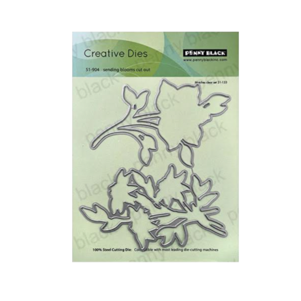 Penny Black Sending Blooms Cut Out Dies 51-904