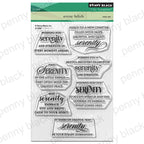 Penny Black Serene Beliefs Clear Stamps 31-240