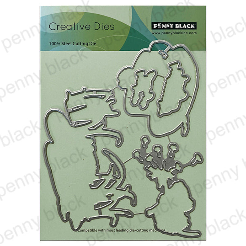 Penny Black Serene Clear Stamp and Die Set image 2