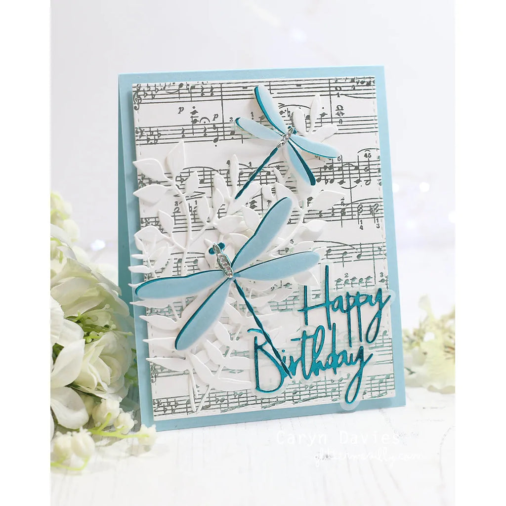 Penny Black Shimmering Tune Stick and Shine Sheets 15-005 happy birthday | color-code:ALT01