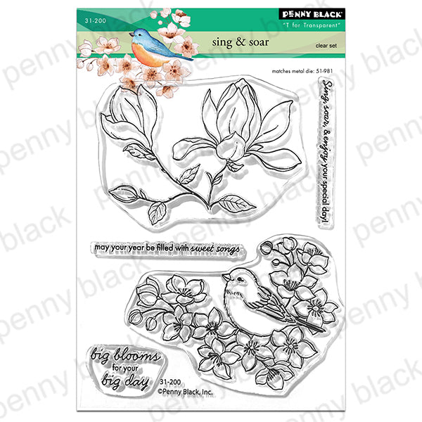 Penny Black Sing and Soar Clear Stamps 31-200
