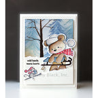 Penny Black Sledding Sweetness Clear Stamps 31-077 forest
