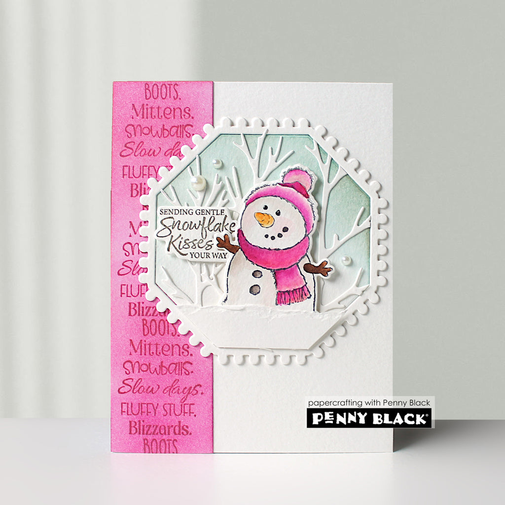 Penny Black Snow Day Clear Stamps 31-181 snowman