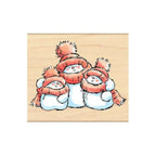 Penny Black Snow Family Mounted Rubber Stamp and Die Set product image 1