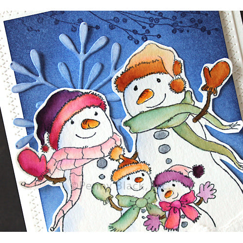 Penny Black Snow Folks Clear Stamps 31-119 snowflake
