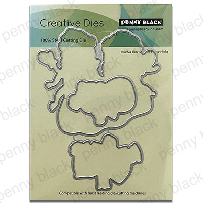 Penny Black Snow Folks Cut Out Dies 51-855