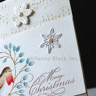 Penny Black Snowflakes Stick and Shine Sheets and Dies