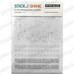 Penny Black Snowy Border Stick and Shine Sheets 15-022