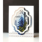 Penny Black Snowy Border Stick and Shine Sheets 15-022 frame