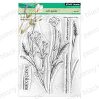 Penny Black Soft Petals Clear Stamp and Die Set image 1
