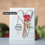 Penny Black Sparkle of Love Clear Stamp and Die Set heart