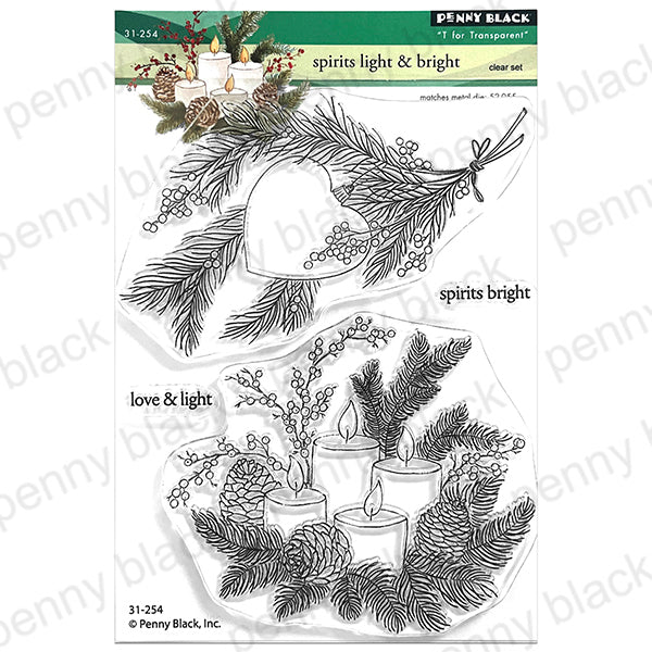 Penny Black Spirits Light and Bright Clear Stamp and Die Set product image 1