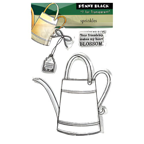 Penny Black Sprinkles Clear Stamp and Die Set stamp
