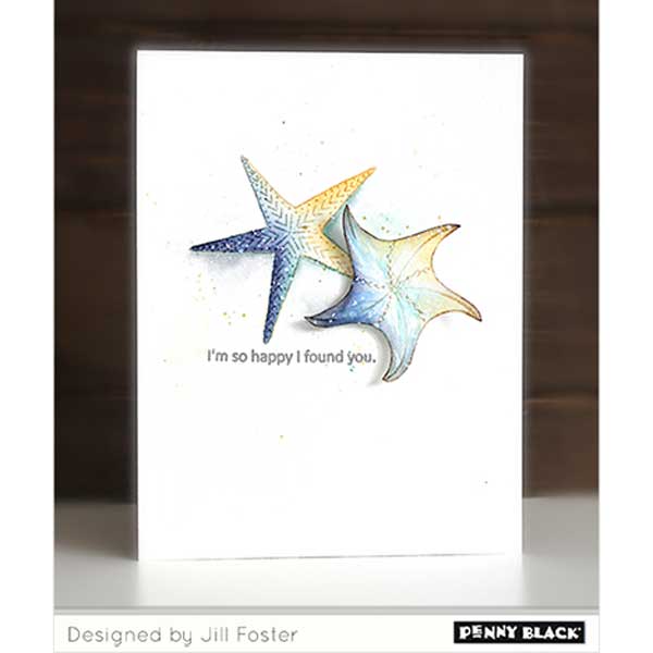 Penny Black Starfish Wishes Clear Stamps 30-847* starish
