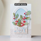 Penny Black Stitched Ellipse Frame Dies 52-036 season of joy card