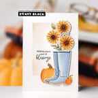 Penny Black Sunflowers Clear Stamp and Die Set blessings