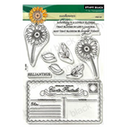 Penny Black Sunflowers Clear Stamp and Die Set image 1