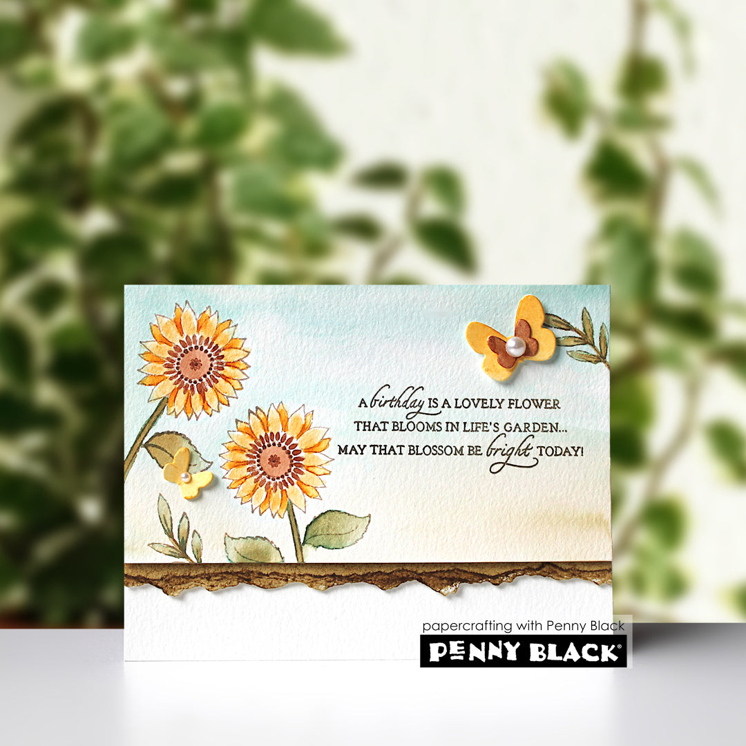 Penny Black Sunflowers Cut Out Dies 51-871 birthday