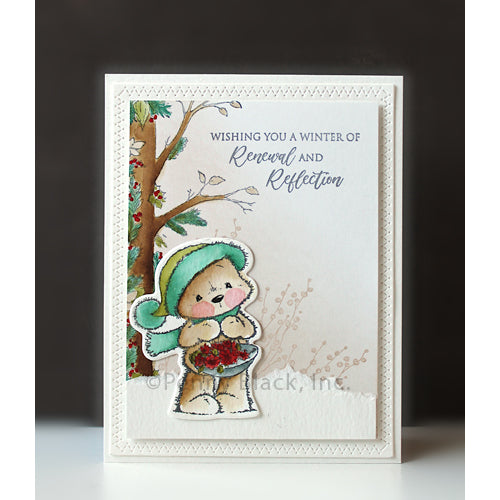 Penny Black Sweet Christmas Clear Stamp and Die Set bear