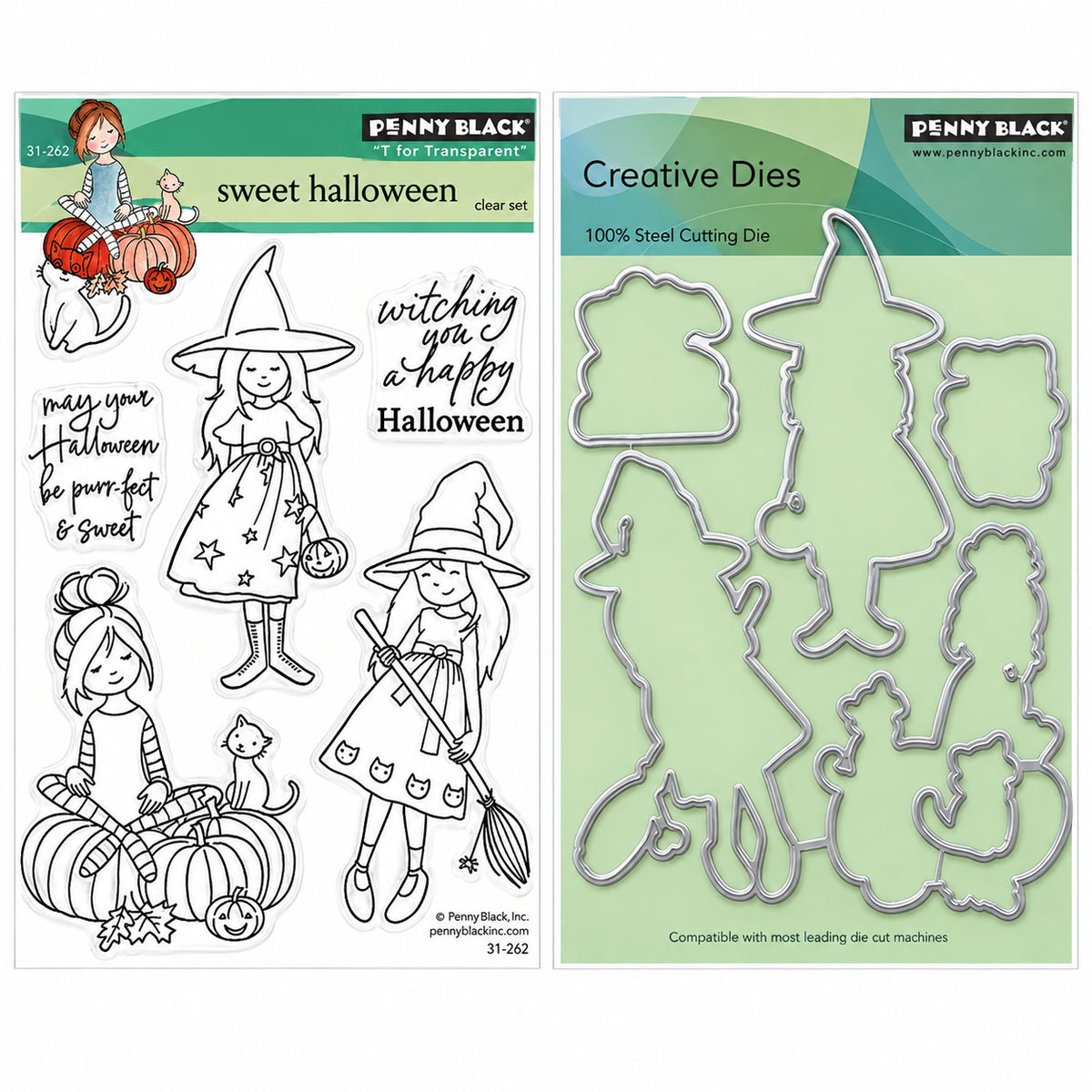 Penny Black Sweet Halloween Clear Stamp and Die Set
