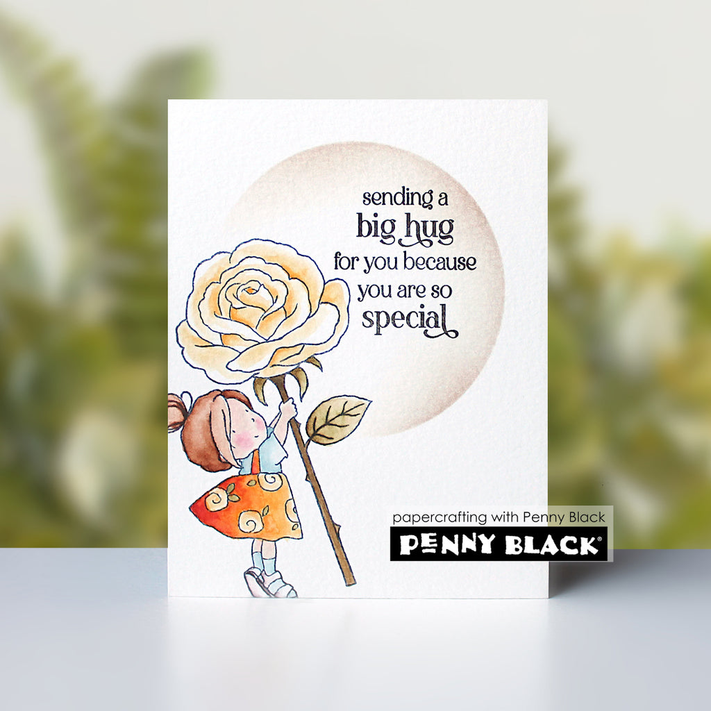 Penny Black Sweet Rose Clear Stamp and Die Set big hug